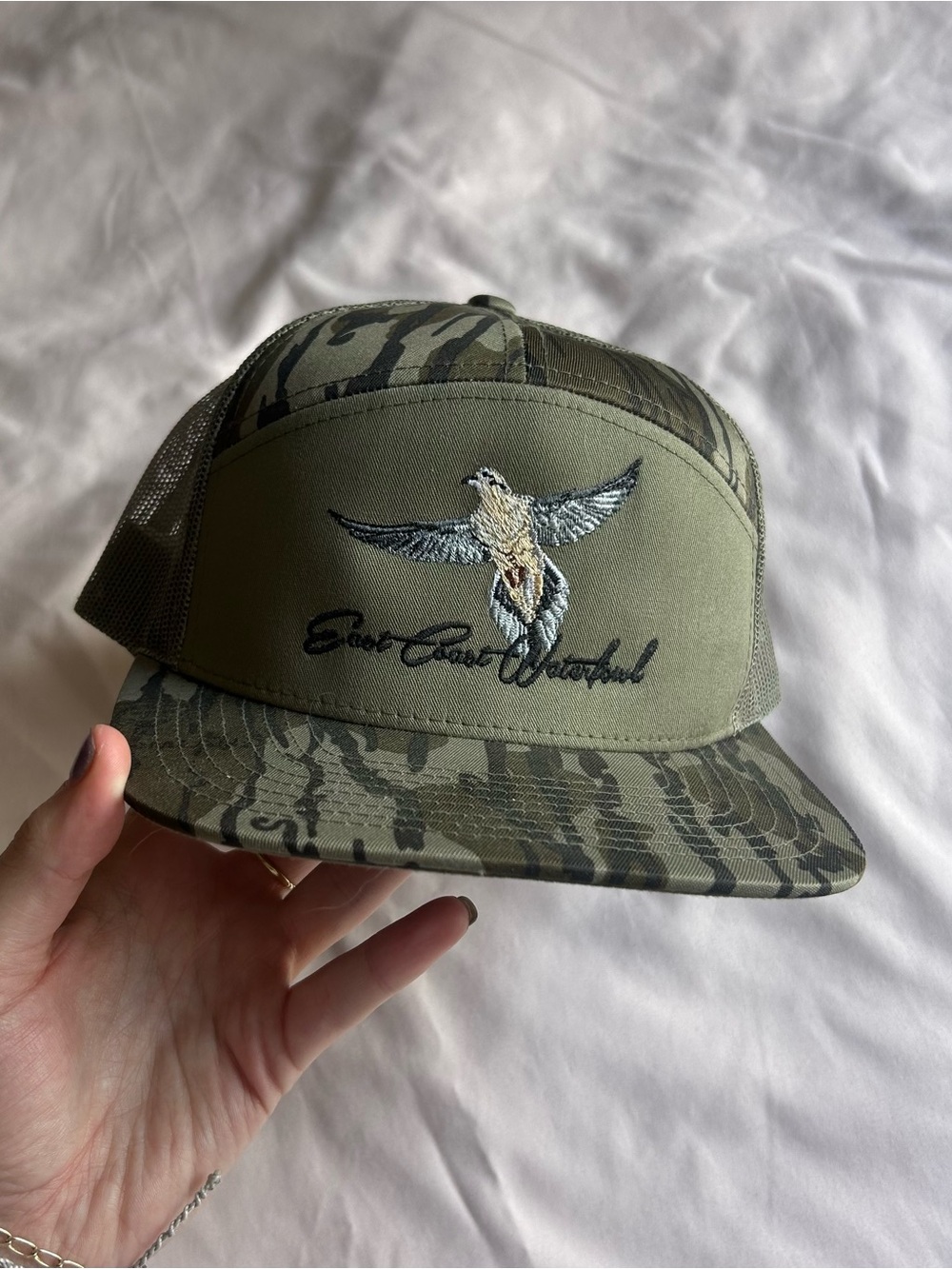 East Coast Waterfowl Camo Snapback Hat – Mesh Back